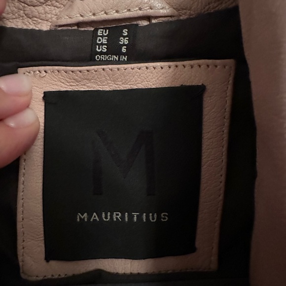 Sofia Leather jacket, blush color, never worn - Picture 1 of 3